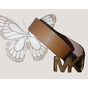 Women's Reversible Gold MK Logo Belt Michael Kors Size 42